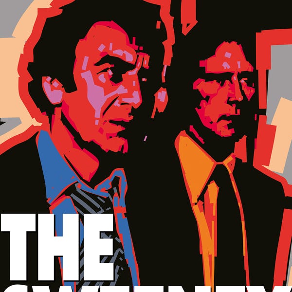 The Sweeney:) bold and striking flat colour artwork by Nick Oliver